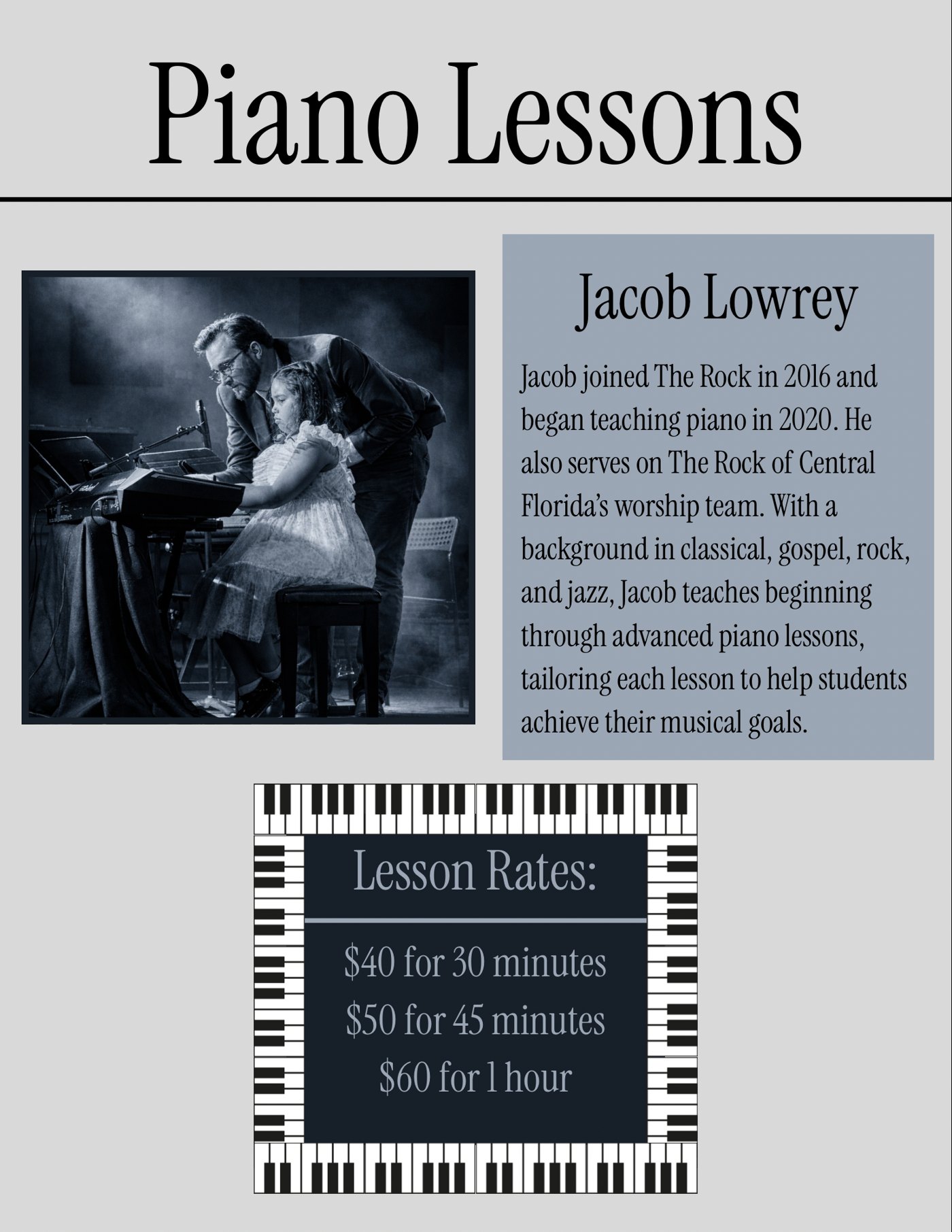 Piano Lessons flyer